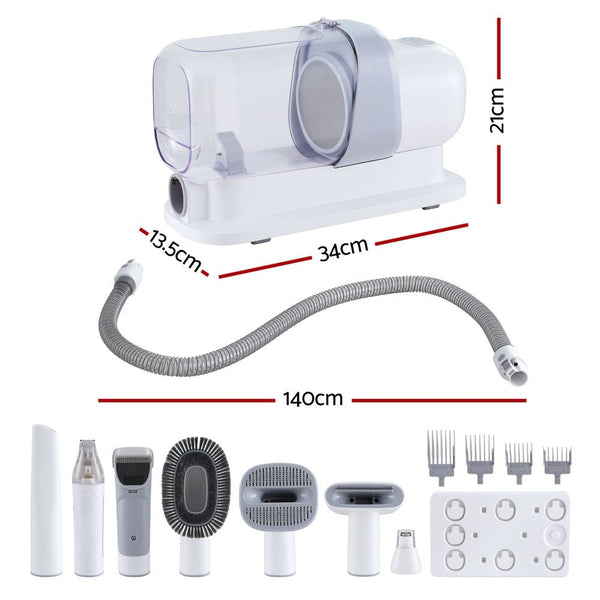 i.Pet Pet Grooming Kit Vacuum Dog Cat Hair Dryer Remover Clipper Brushes Cleaning - Decor Delight Aus
