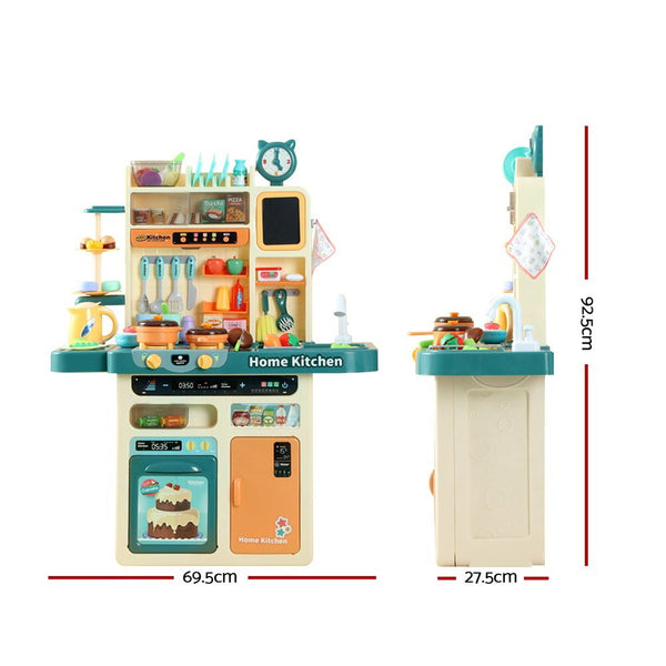 Keezi Kids Kitchen Pretend Play Set Cooking Sound Steam Light Function - Decor Delight Aus