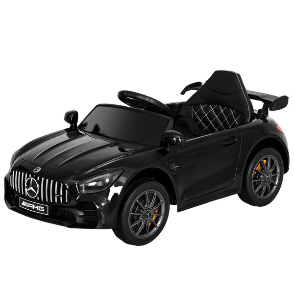 Kids Electric Ride On Car Mercedes - Benz AMG GTR Licensed Toy Cars Remote Black - Decor Delight Aus