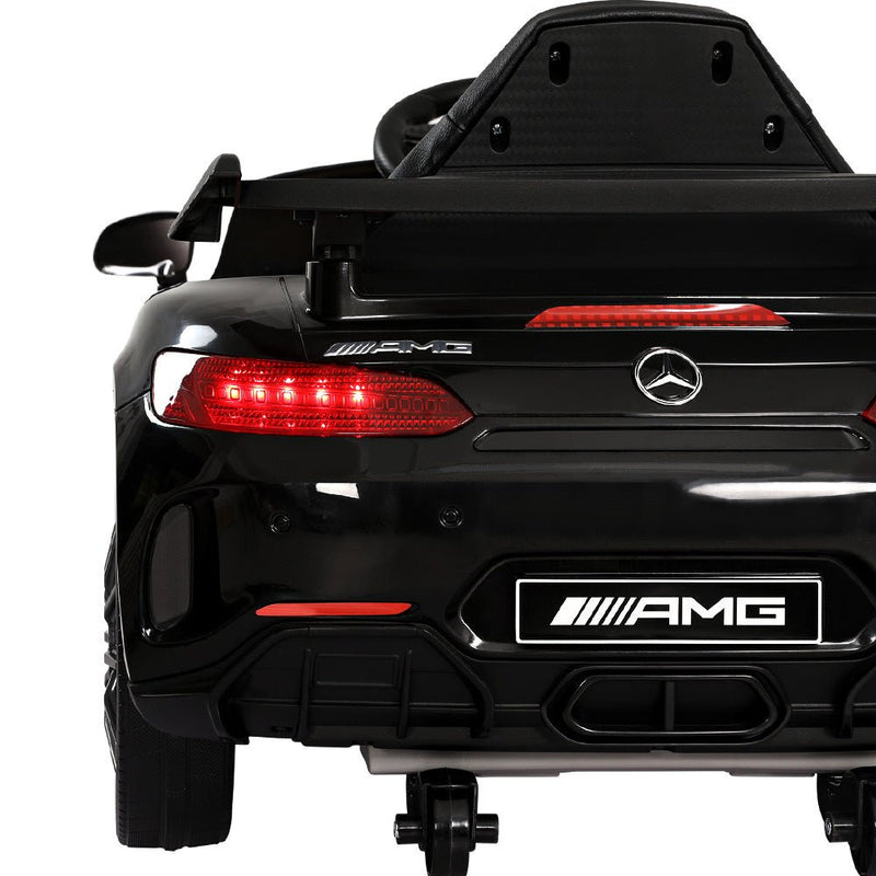 Kids Electric Ride On Car Mercedes - Benz AMG GTR Licensed Toy Cars Remote Black - Decor Delight Aus