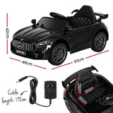 Kids Electric Ride On Car Mercedes - Benz AMG GTR Licensed Toy Cars Remote Black - Decor Delight Aus