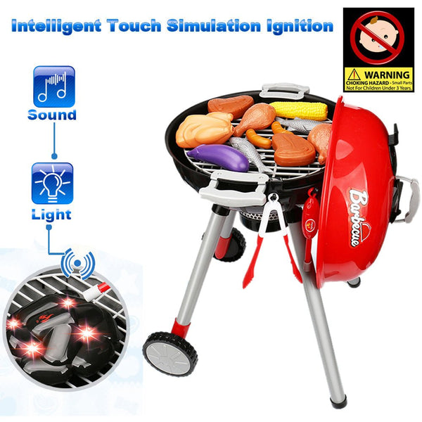 Kids Pretend Barbecue Grill Cooking Set - Decor Delight Aus