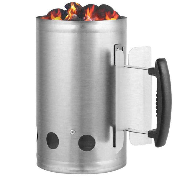 Large Chimney Starter Firewood Quick Rapid Charcoal Lighter Stove For Barbecue - Decor Delight Aus