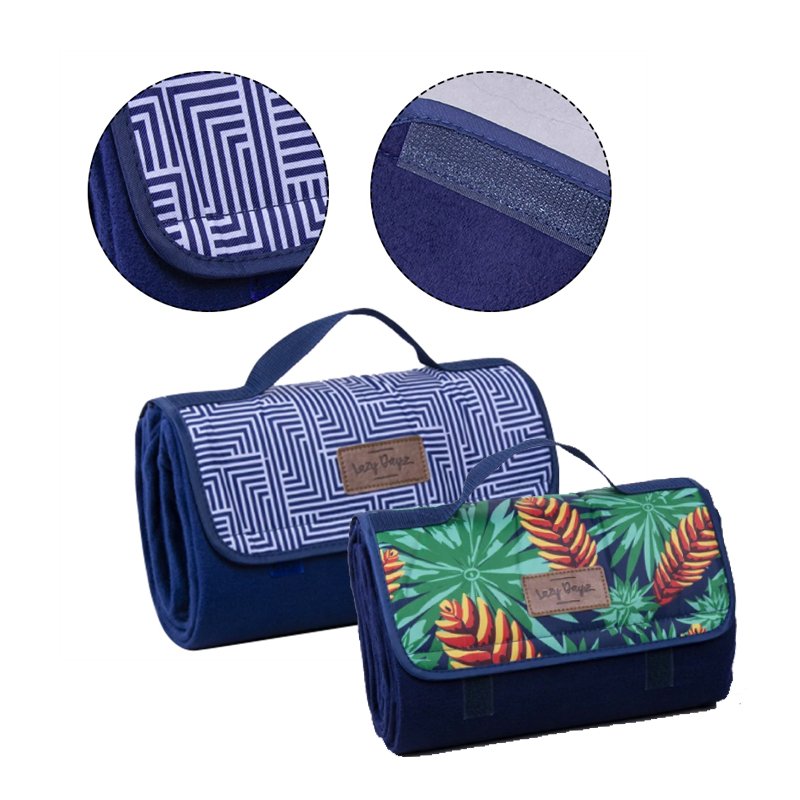 Lazy Dayz Fleece Picnic Rug - Makena - Decor Delight Aus