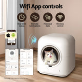 Litter Box Self - Cleaning - Toilet Tray - 6L App Control - Decor Delight Aus