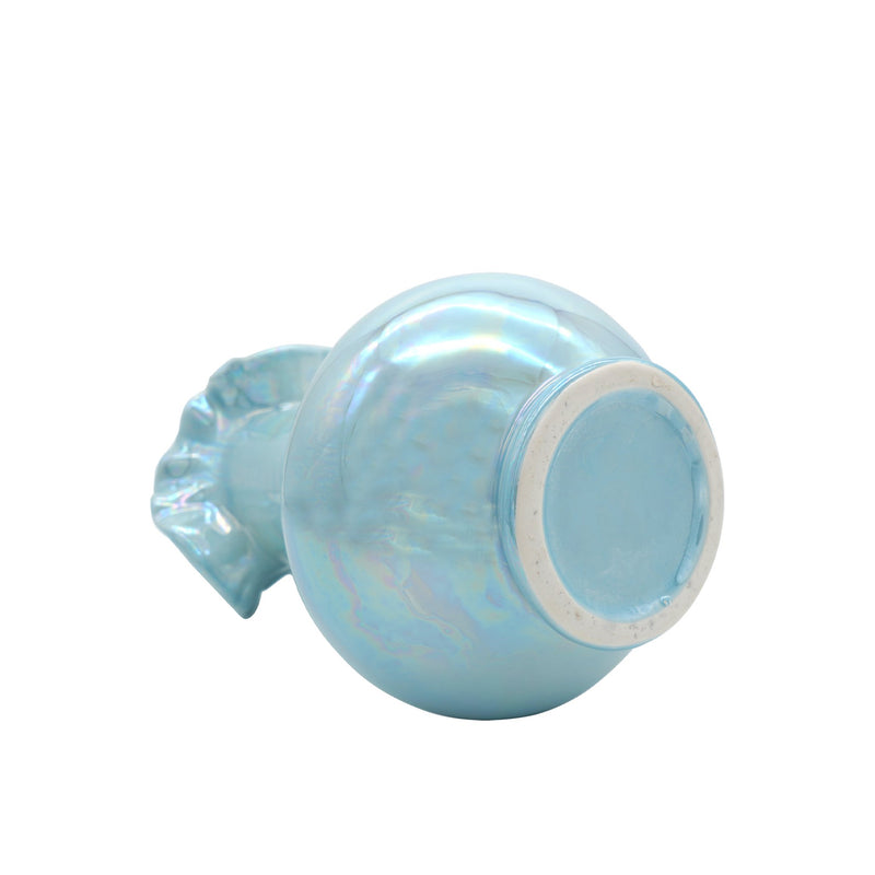 Mermaid Iridescent Ceramic Vase Blue - Decor Delight Aus