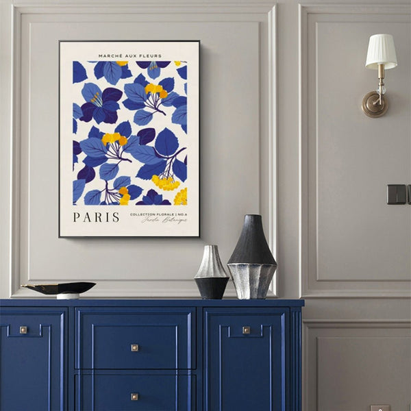 Paris Flower Market | Black Frame - Decor Delight Aus