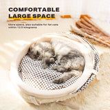 Pet Cat Calming Bed Cuddle Soft Warm Plush Cave Sleeping Nest Tent Pet House - Decor Delight Aus