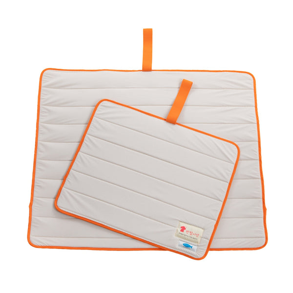Pet Dog Cooling Mat Non - Slip Travel Roll Up Cool Pad Bed Outdoor L BEIGE - Decor Delight Aus