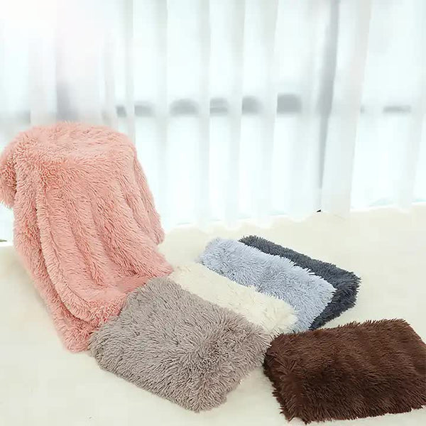 Plush Pet Blanket (80x55cm) Wine - Decor Delight Aus