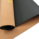 Powertrain Cork Yoga Mat with Carry Straps Home Gym Pilates - Chakras - Decor Delight Aus