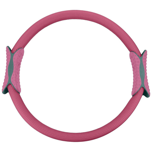 Powertrain Pilates Ring Band Yoga Home Workout Exercise Band Pink - Decor Delight Aus