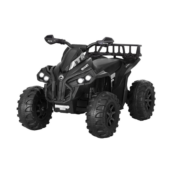 Rigo Kids Ride On Car ATV Quad Motorbike Storage Rack Electric Toys 12V Black - Decor Delight Aus