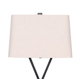Sarantino Metal Table Lamp Pair Rectangular Shade X Stand - Decor Delight Aus