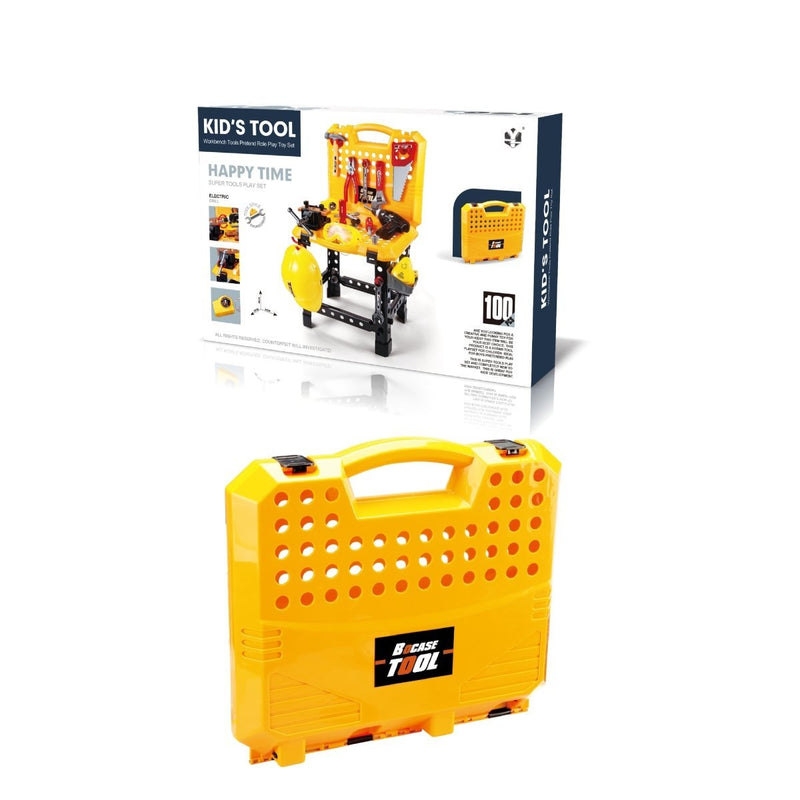 Toy Power Workbench, Kids Power Tool Bench Construction Set with Tools and Electric Drill - Decor Delight Aus