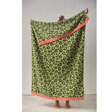 Velour Wildcat Cotton Beach Towel - Decor Delight Aus
