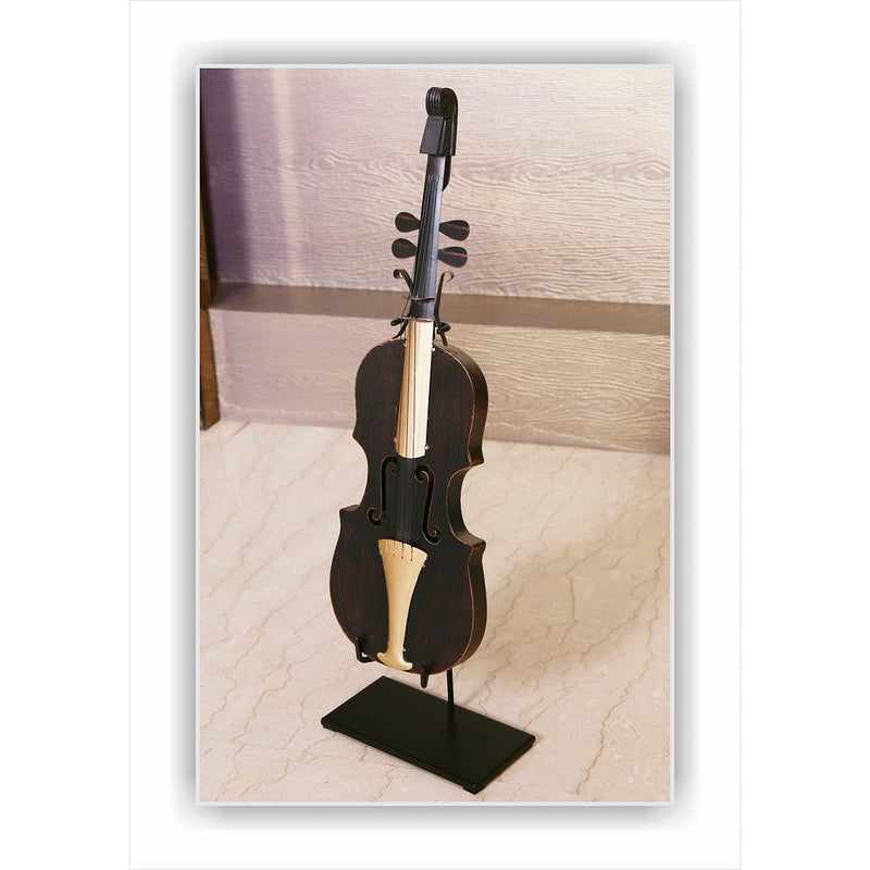 Violin Statue Display Ornament Copper Finish - Decor Delight Aus