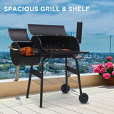 Wallaroo 2 - in - 1 Outdoor Barbecue Grill & Offset Smoker - Decor Delight Aus