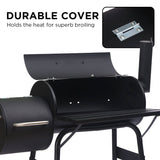 Wallaroo 2 - in - 1 Outdoor Barbecue Grill & Offset Smoker - Decor Delight Aus
