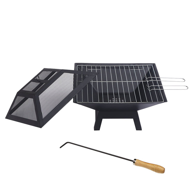 Wallaroo Portable Outdoor Fire Pit for BBQ, Grilling, Cooking, Camping - Decor Delight Aus