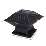 Wallaroo Portable Outdoor Fire Pit for BBQ, Grilling, Cooking, Camping - Decor Delight Aus